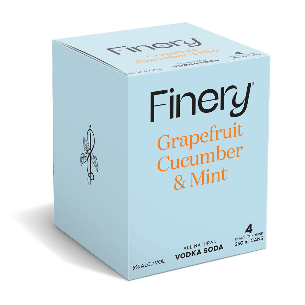 Finery Vodka  - 24 Pack Grapefruit Cucumber & Mint